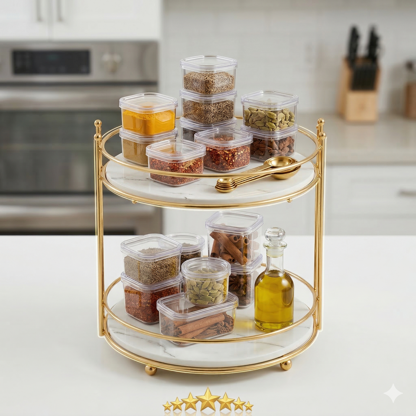 Stylish Double-Layer Cosmetic Shelf – Makeup Rack & Vanity Organizer for Dresser & Bathroom