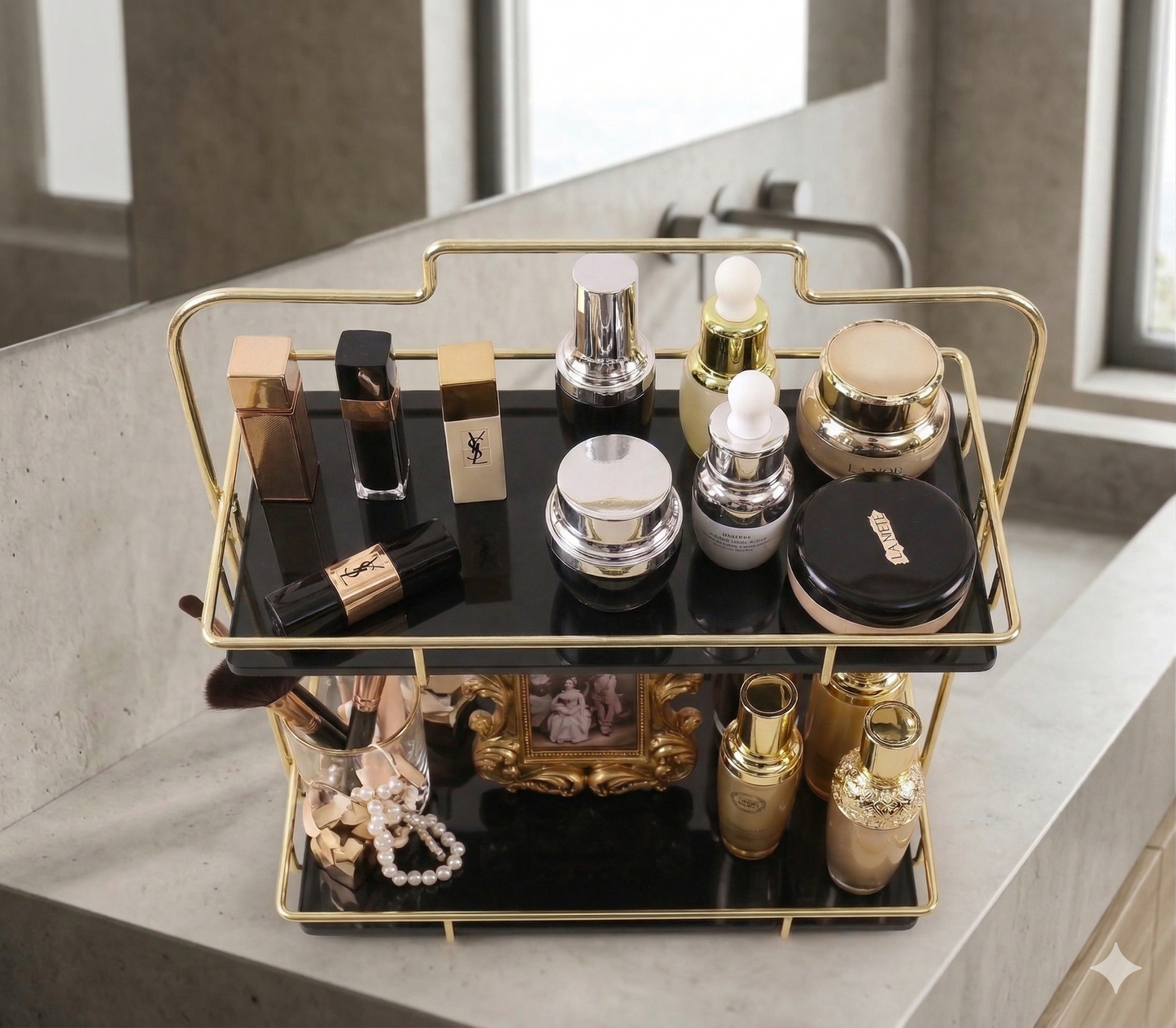 2-Tier Serving Tray – Modern Dining & Party Display Stand