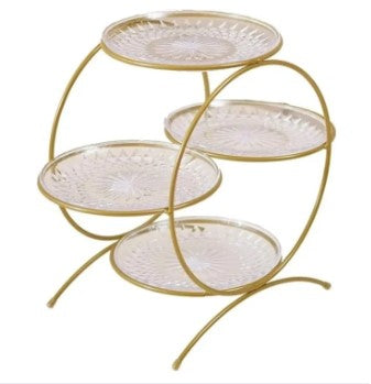 3-Tier Fruit Stand aur Serving Platter - Multipurpose Organiser