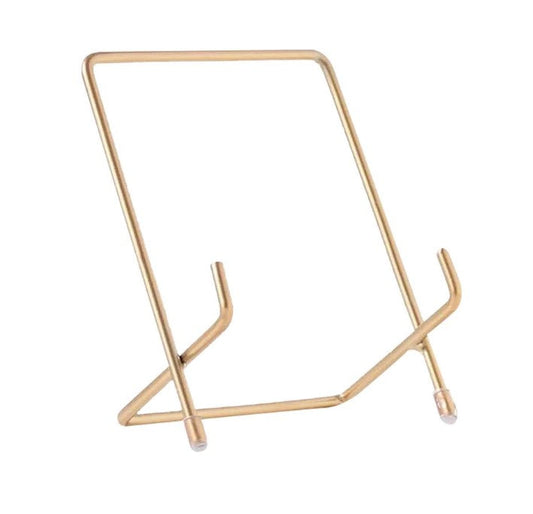 1pc Multi-Purpose Metal Display Stand - Adjustable Plate & Picture Frame Holder