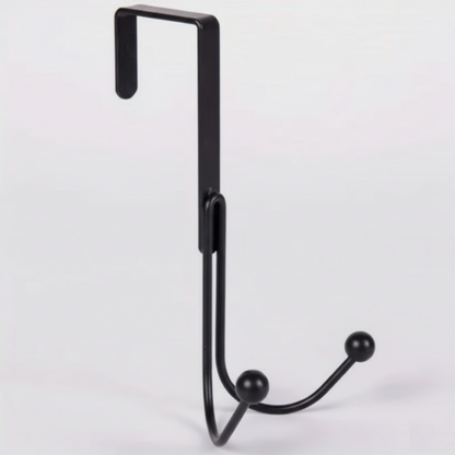 1pc Modern Over the Door Hook Metal Double Head Hanger