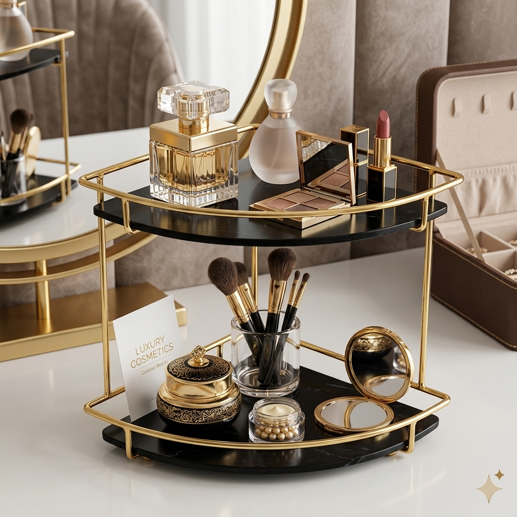 Lipstick Perfume Cosmetic Skin Care Product Storage Rack Finishing Table Rack