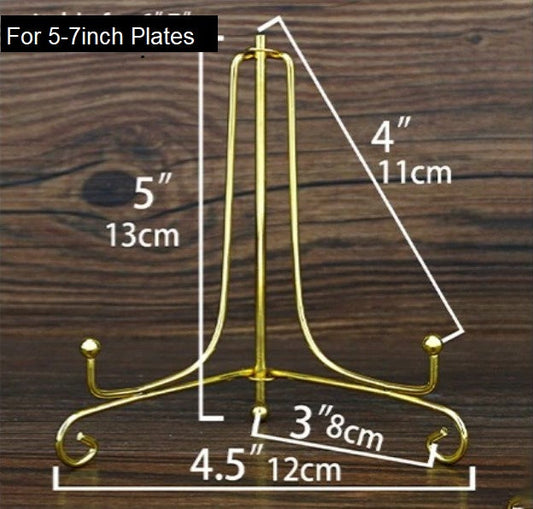 1x 5inch Display Stand Iron Easel Plate Display Photo Holder Stand