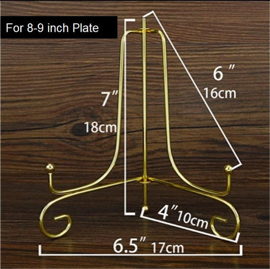 1x 7 inch Display Stand Iron Easel Plate Display Photo Holder Stand
