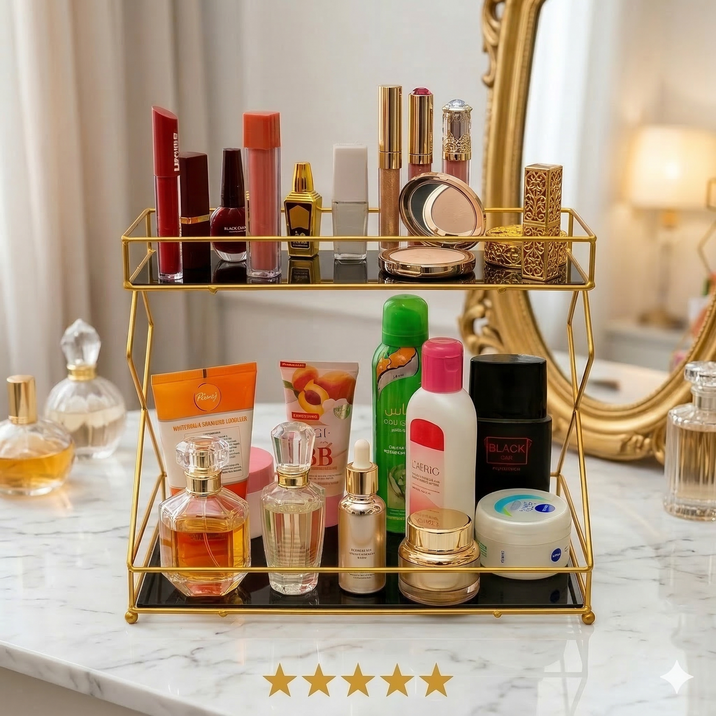 Stylish Cosmetic Shelf Makeup Rack Organizer