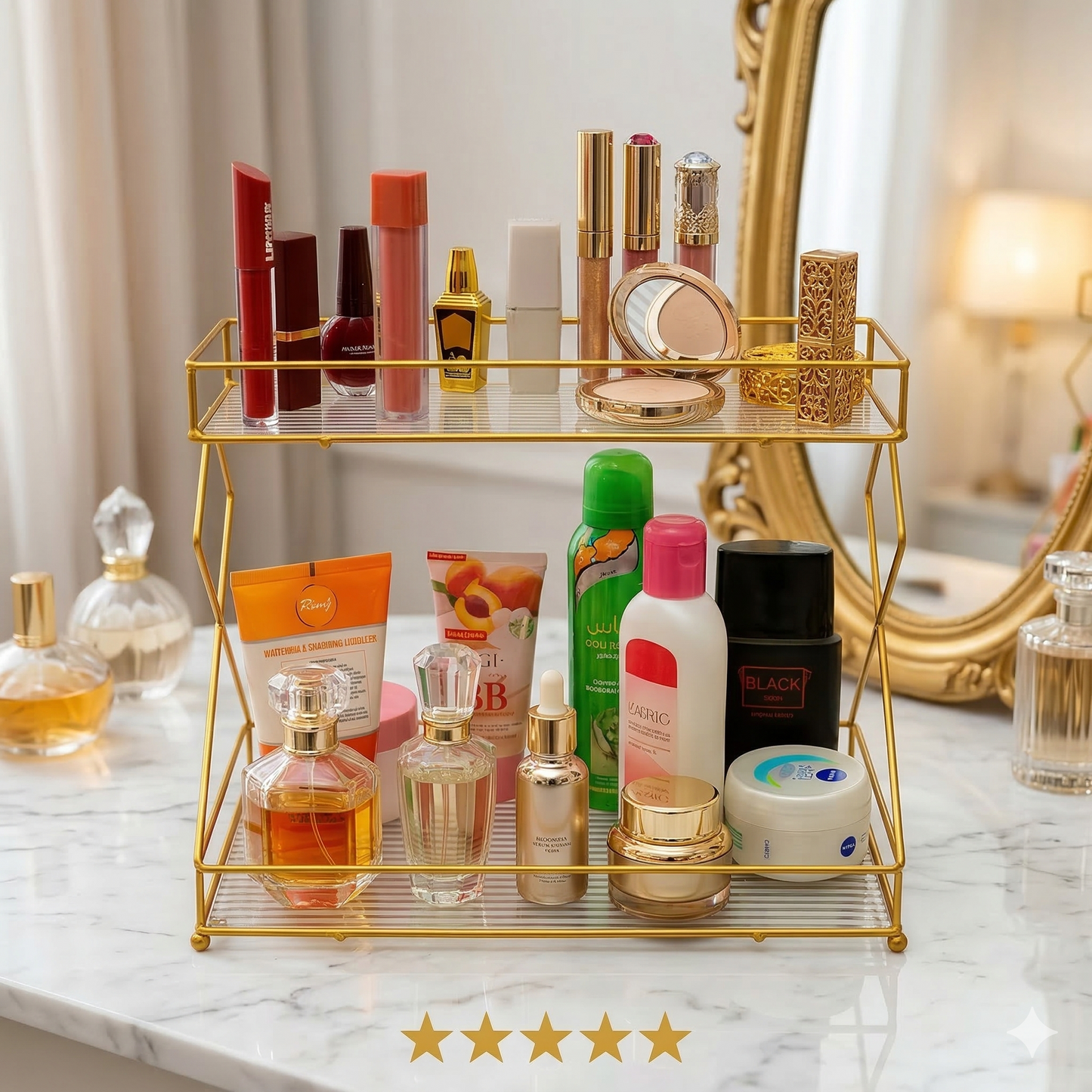 Stylish Cosmetic Shelf Makeup Rack Organizer
