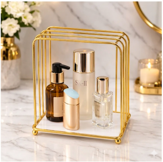 metal makeup organizer Storage Rack