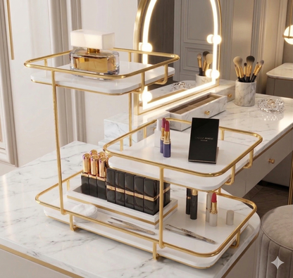 Exclusive 3-Tier Golden Buffet Server – Luxury Food Display Stand for Fruits, Sweets & Starters