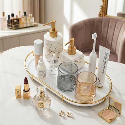 Royal Multi-Purpose Mirror Finish Display Tray – For Decor & Cosmetics