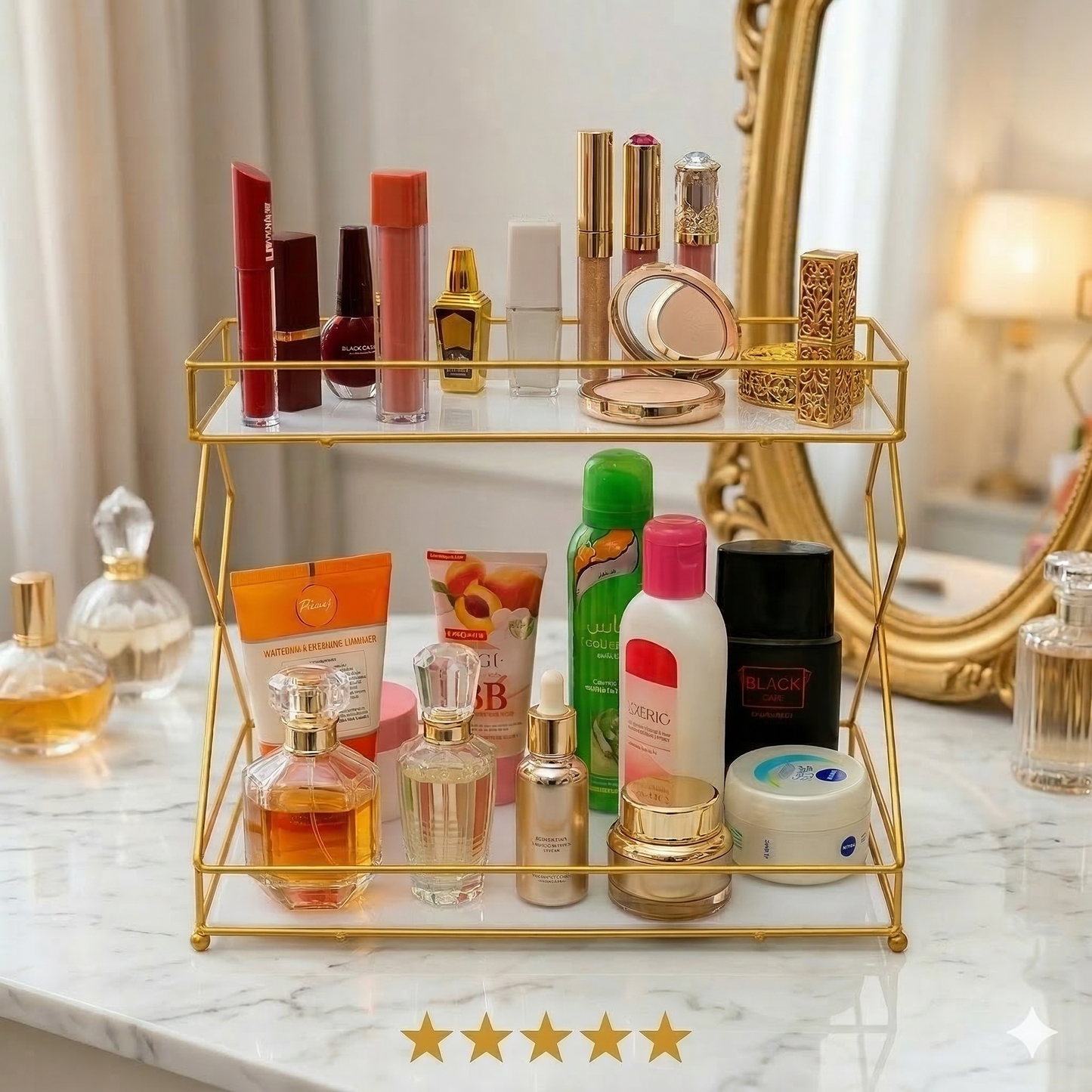Stylish Cosmetic Shelf Makeup Rack Organizer