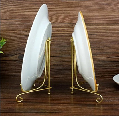 1x 4 inch Display Stand Iron Easel Plate Display Photo Holder Stand