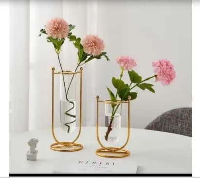 2pc Vase Modern Hydroponic Flower Holder