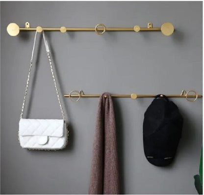 Iron Art Wall Hook Rack – Hat, Bag & Clothes Organizer Shelf