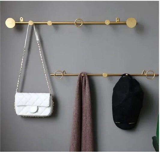 1pc Iron Art Household Hooks Clothes Hanger Entrance Porch Wall Decoration Hanging Rack Hat Bag Sundries Organizer Shelf