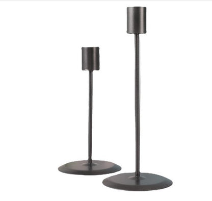 2Pcs Candle Holders Modern Metal Candlestick Wedding Candle Stand Exquisite Christmas Desktop Party Decor for Home Office Decor