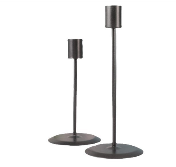2Pcs Candle Holders Modern Metal Candlestick Wedding Candle Stand Exquisite Christmas Desktop Party Decor for Home Office Decor