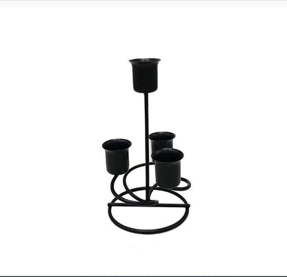 1pc 4 Arms Iron Art Candlestick Display Stand Wedding Party Decor