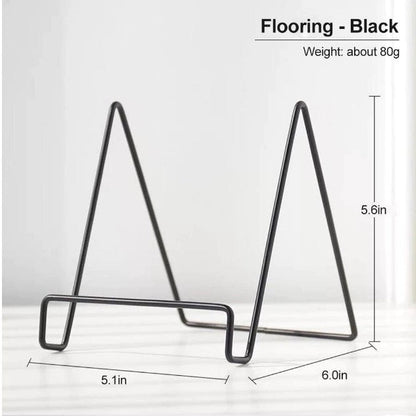 1pc Metal Plate Display Stand Decorative Plate Stand Picture Frame Display