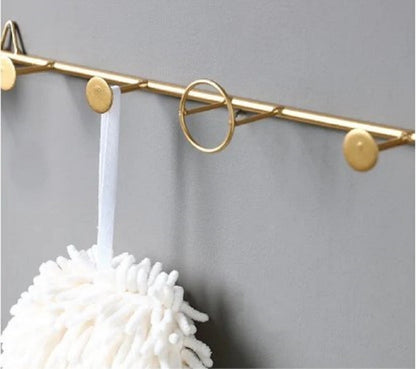 Iron Art Wall Hook Rack – Hat, Bag & Clothes Organizer Shelf