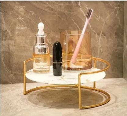 Iron Art Cosmetic Storage Rack – Lipstick, Perfume & Skincare Finishing Table Organizer